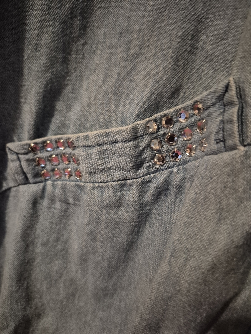 Vintage Mari-Lyn Light Blue Denim Bomber Jacket USA - Picture 4 of 11
